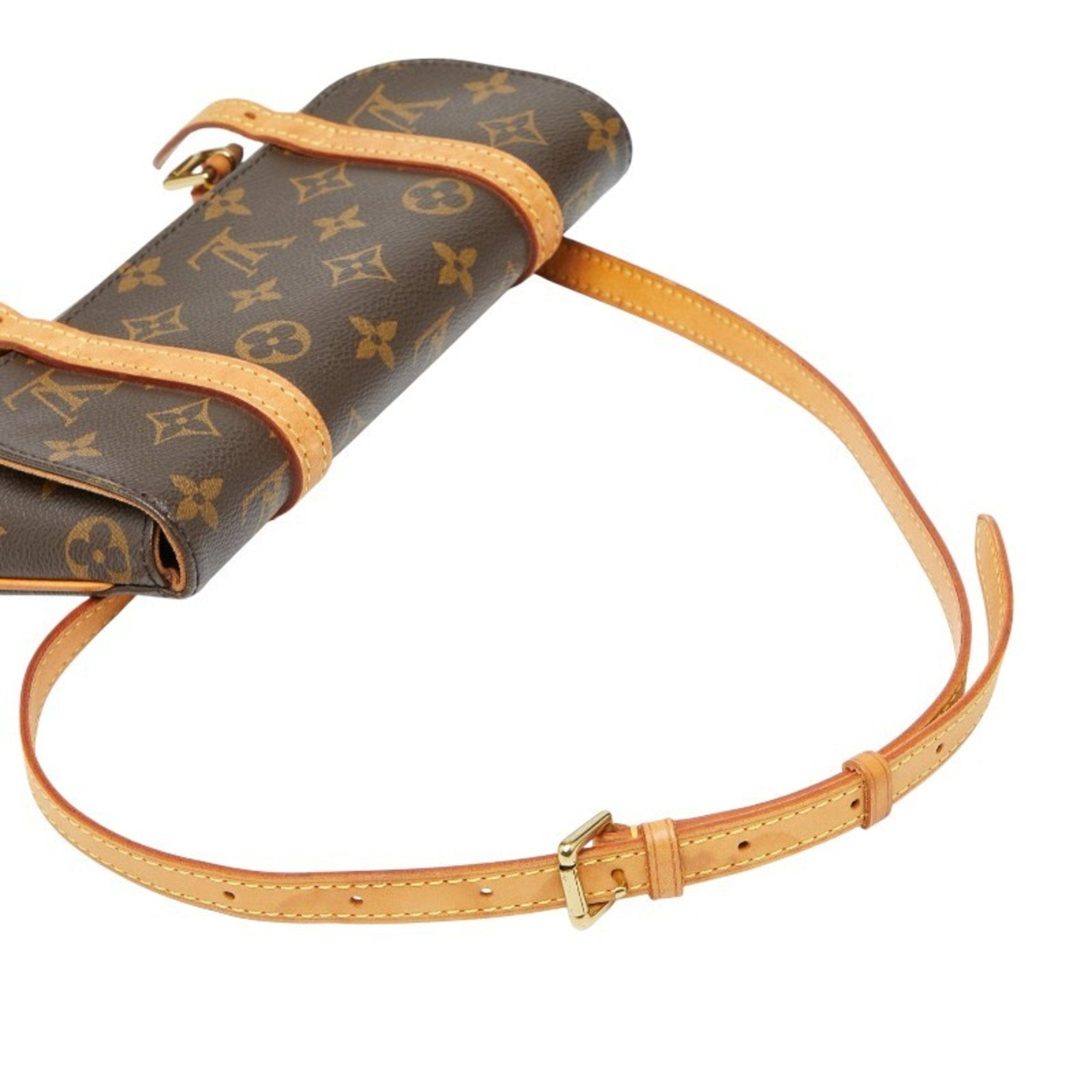 Louis Vuitton Brown Pvc Leather Fanny Pack Pochette