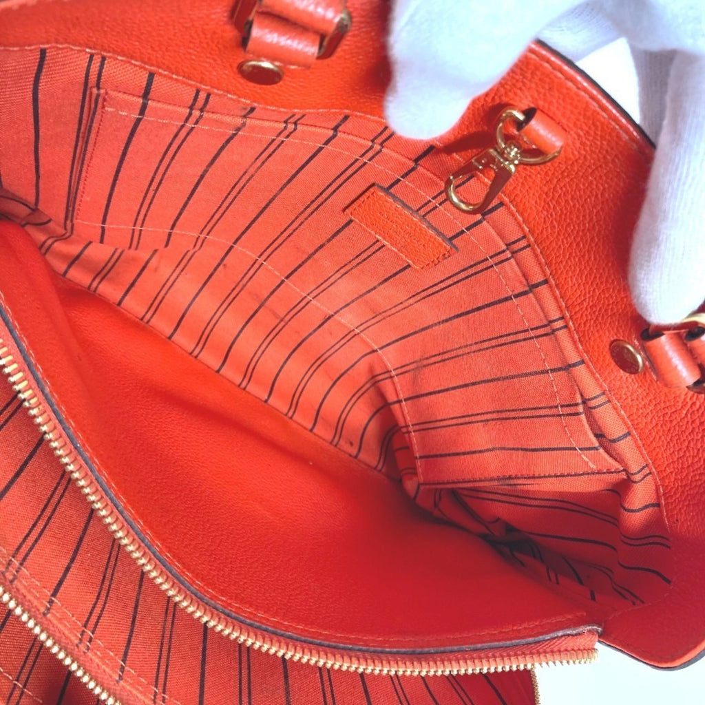 Louis Vuitton Orange Monogram Empreinte Handbag Shoulder Bag Tote Bag