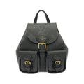 Louis Vuitton Black Leather Backpack