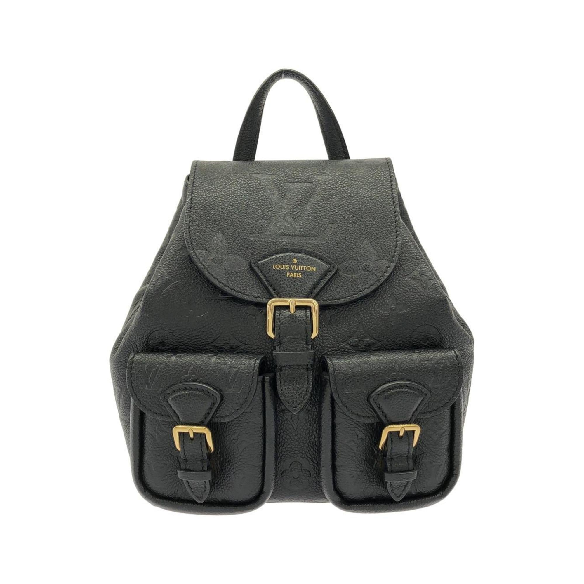 Louis Vuitton Black Leather Backpack