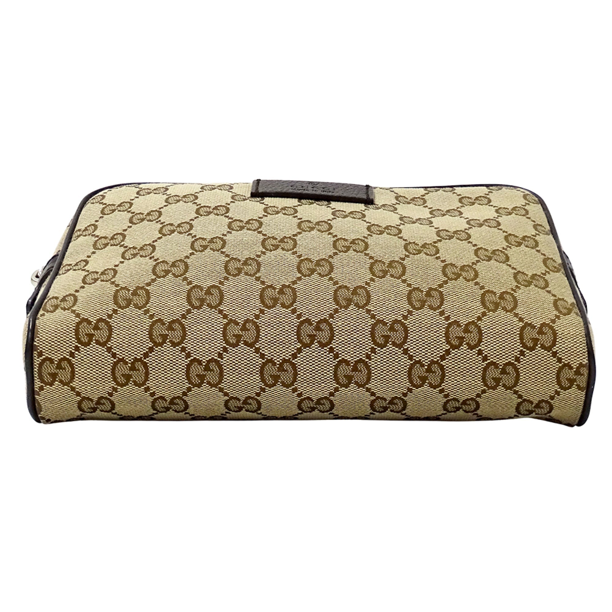 Gucci Beige Brown Gg Supreme Canvas Handbag Sling Bag (Pre-Owned)