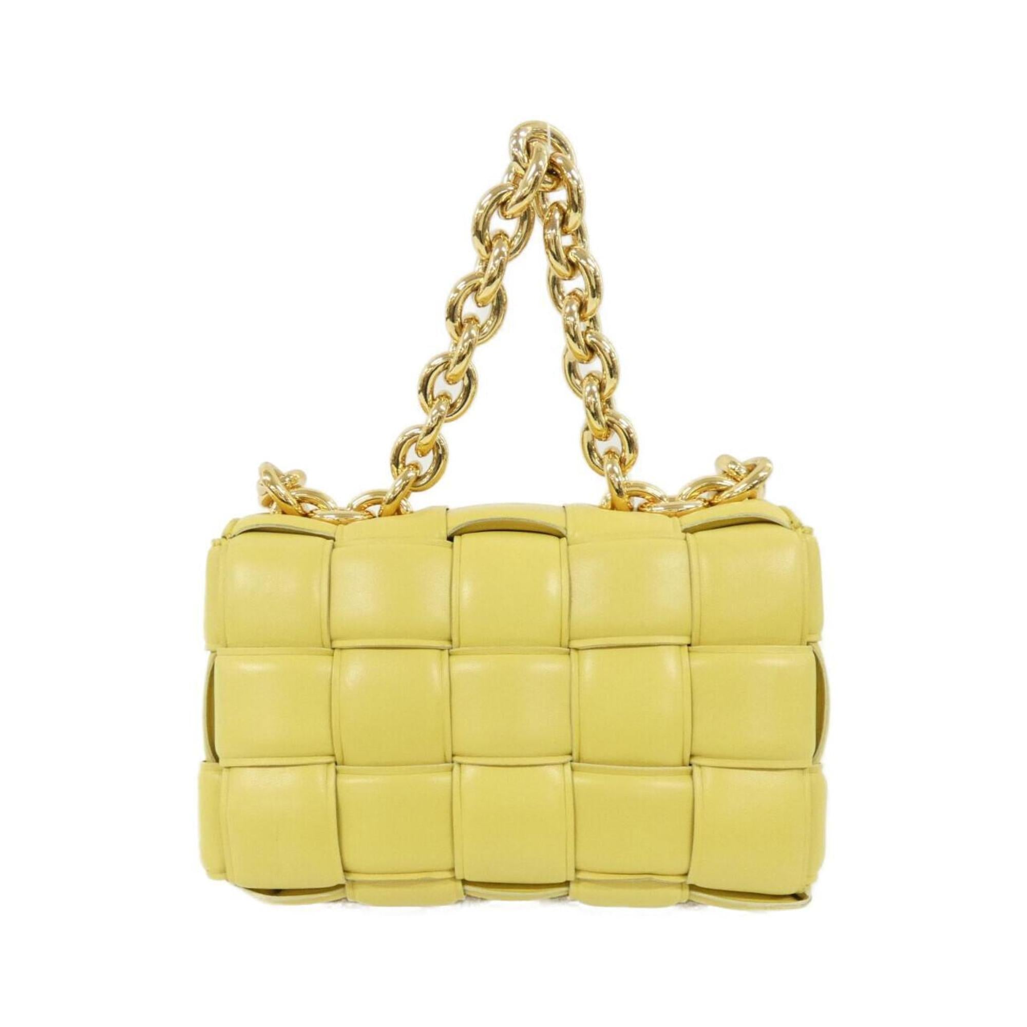 Bottega Veneta Yellow Leather Shoulder Bag