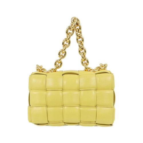 Bottega Veneta Yellow Leather Shoulder Bag