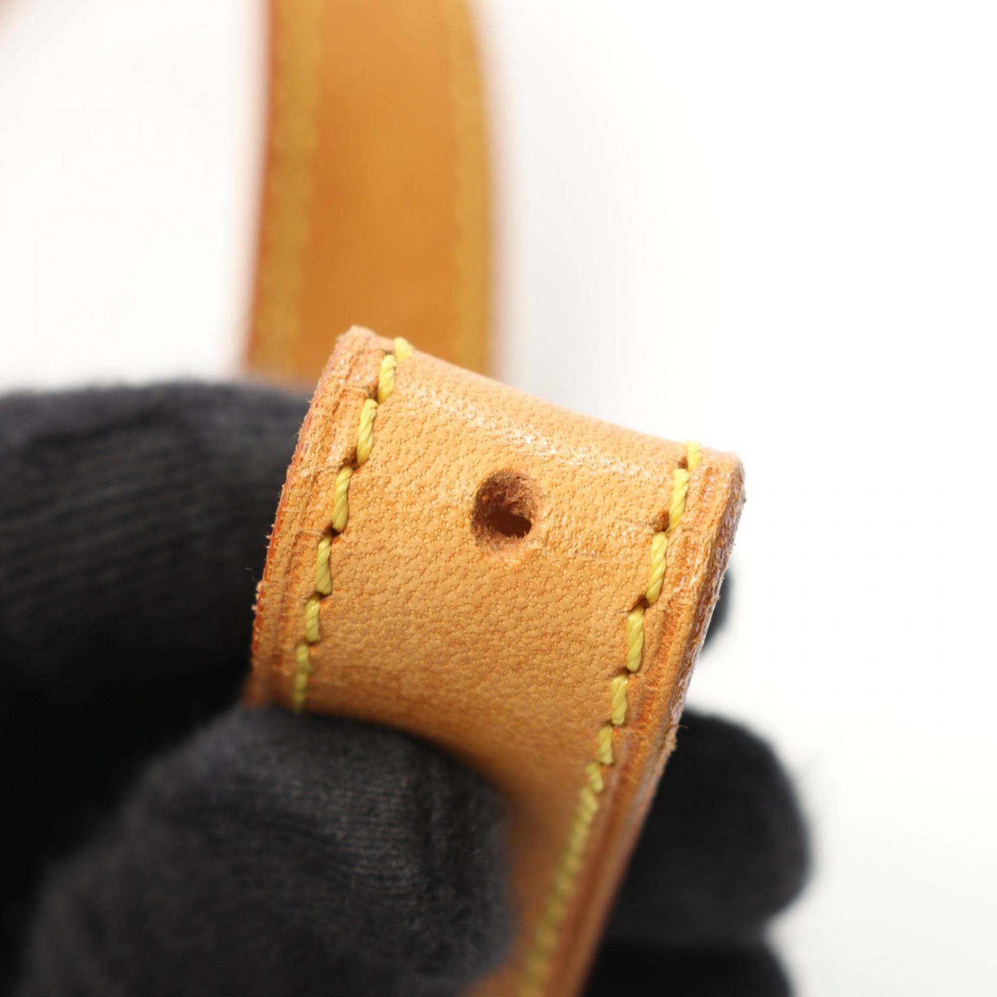 Louis Vuitton Brown Coated Canvas Leather Shoulder Bag