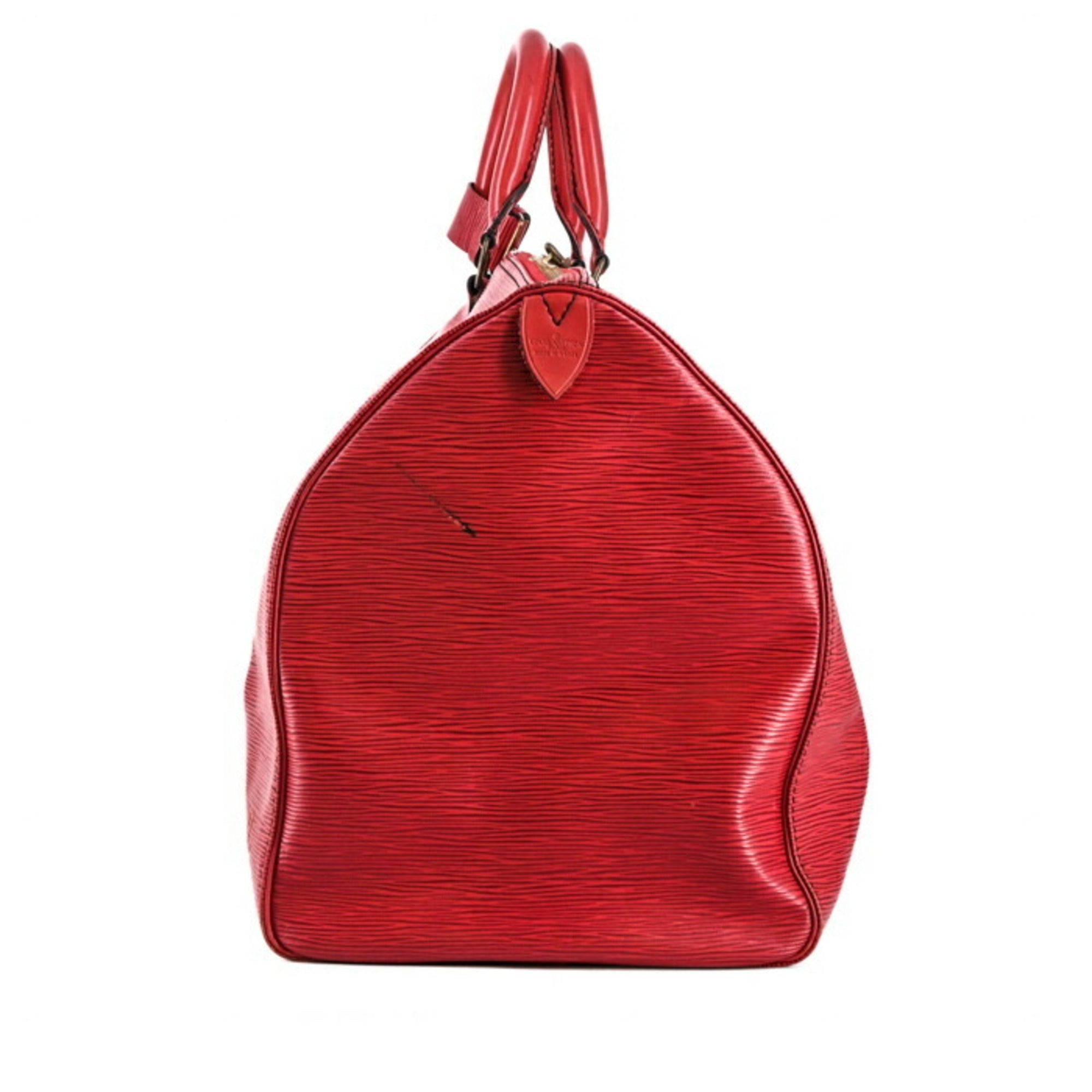 Louis Vuitton Epi Red Color Epi Leather Boston Bag Handbag