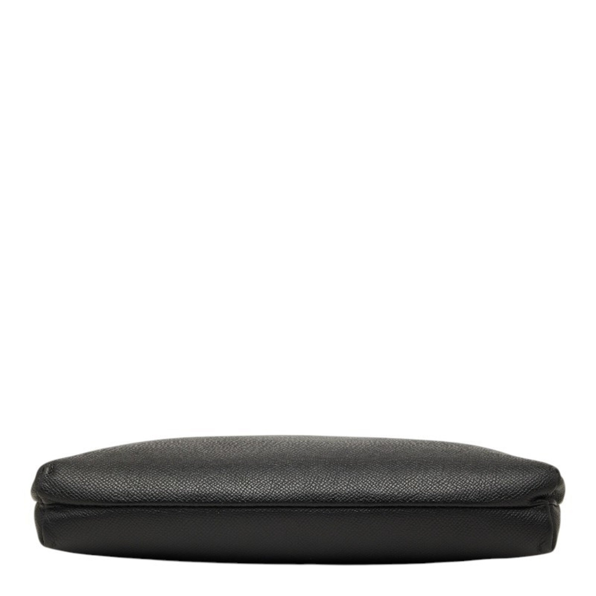 Balenciaga Black Leather Clutch