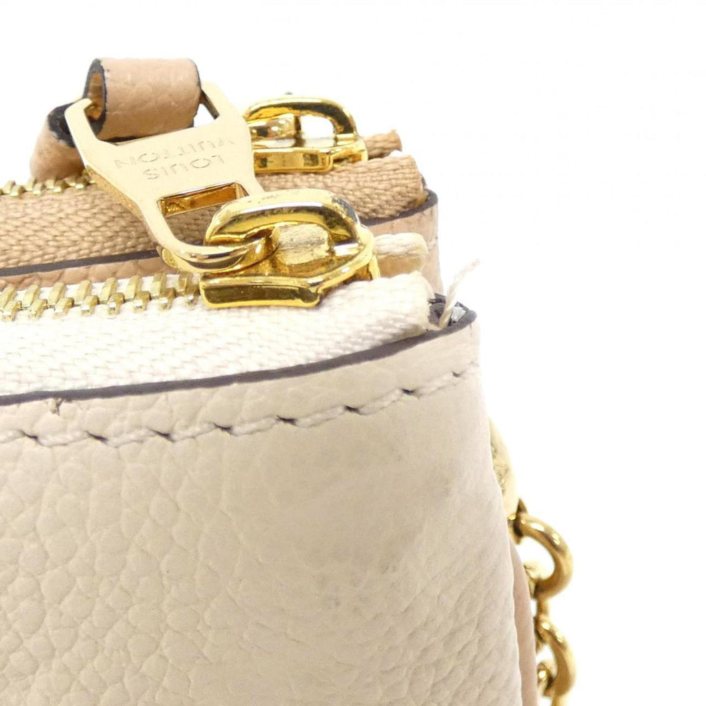 Louis Vuitton Beige Leather Pochette Shoulder Bag