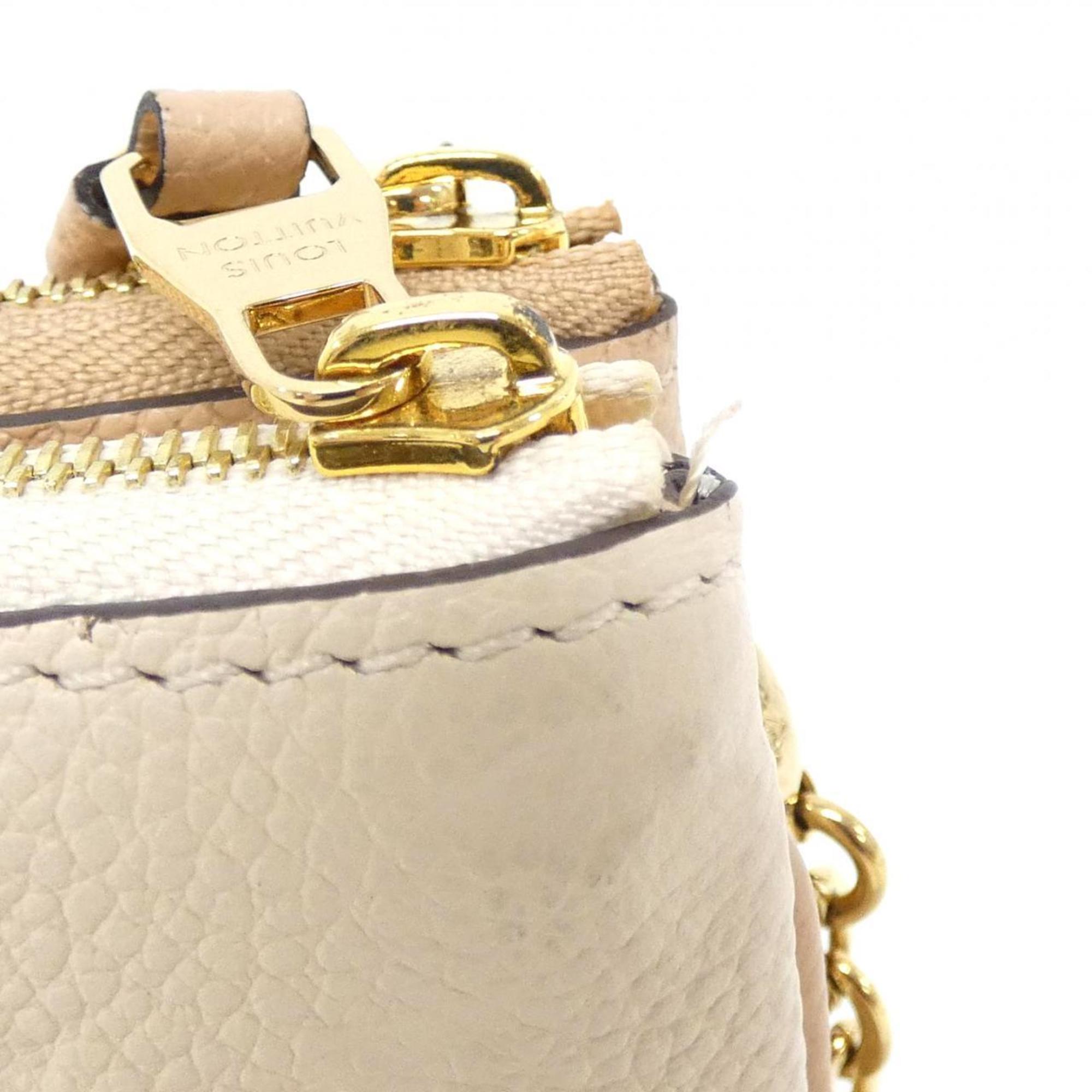 Louis Vuitton Beige Leather Pochette Shoulder Bag