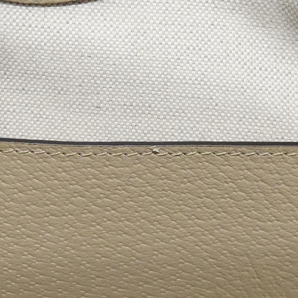 Gucci Beige White Gg Supreme Canvas Leather Shoulder Bag (Pre-Owned)