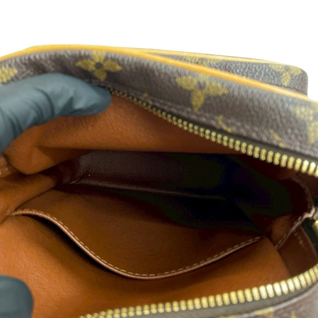 Louis Vuitton Brown Leather Pvc Pochette Shoulder Bag