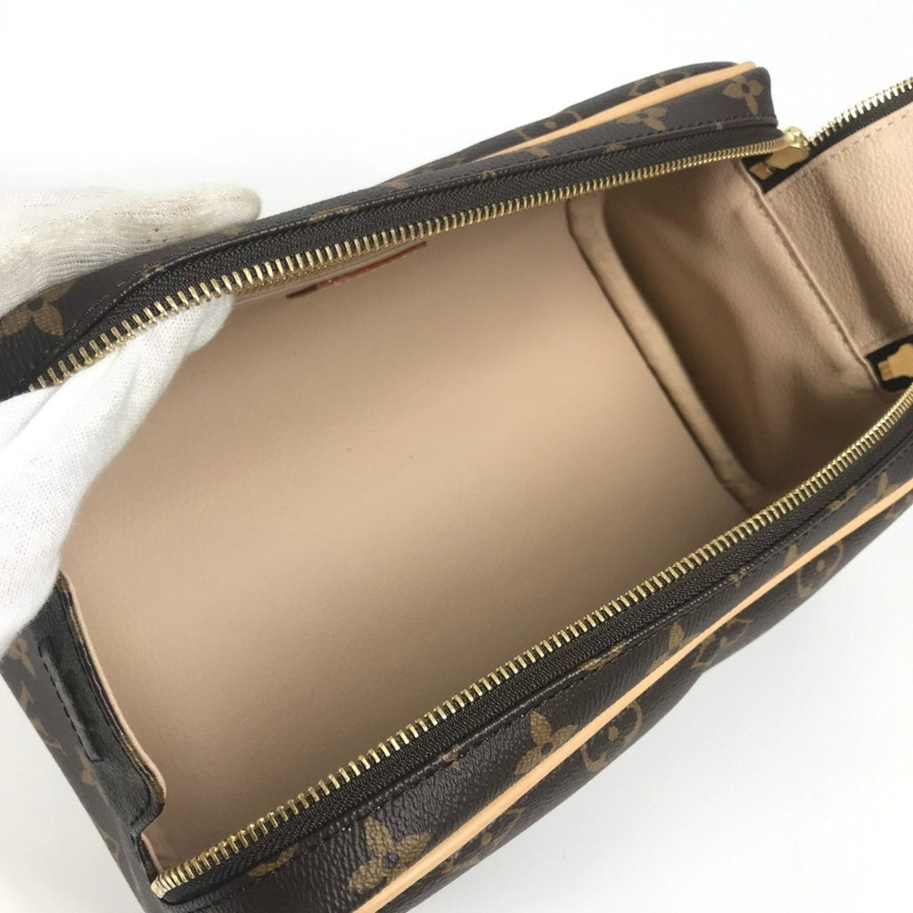 Louis Vuitton Brown Monogram Canvas Clutch Bag Pouch