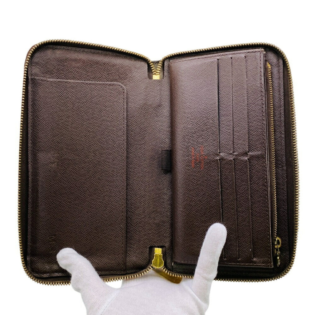 Louis Vuitton Brown Leather Long Wallet