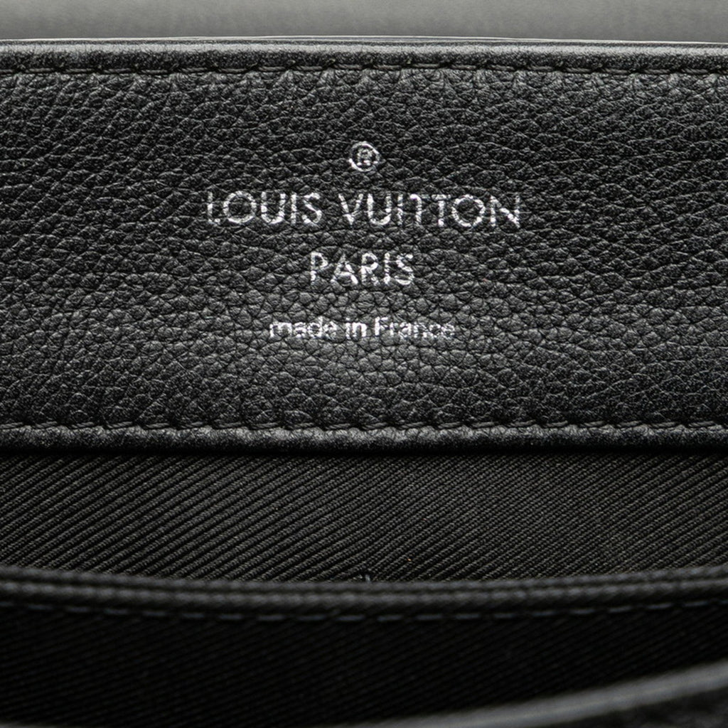 Louis Vuitton Lockme Ii Black Noir Leather Handbag Shoulder Bag
