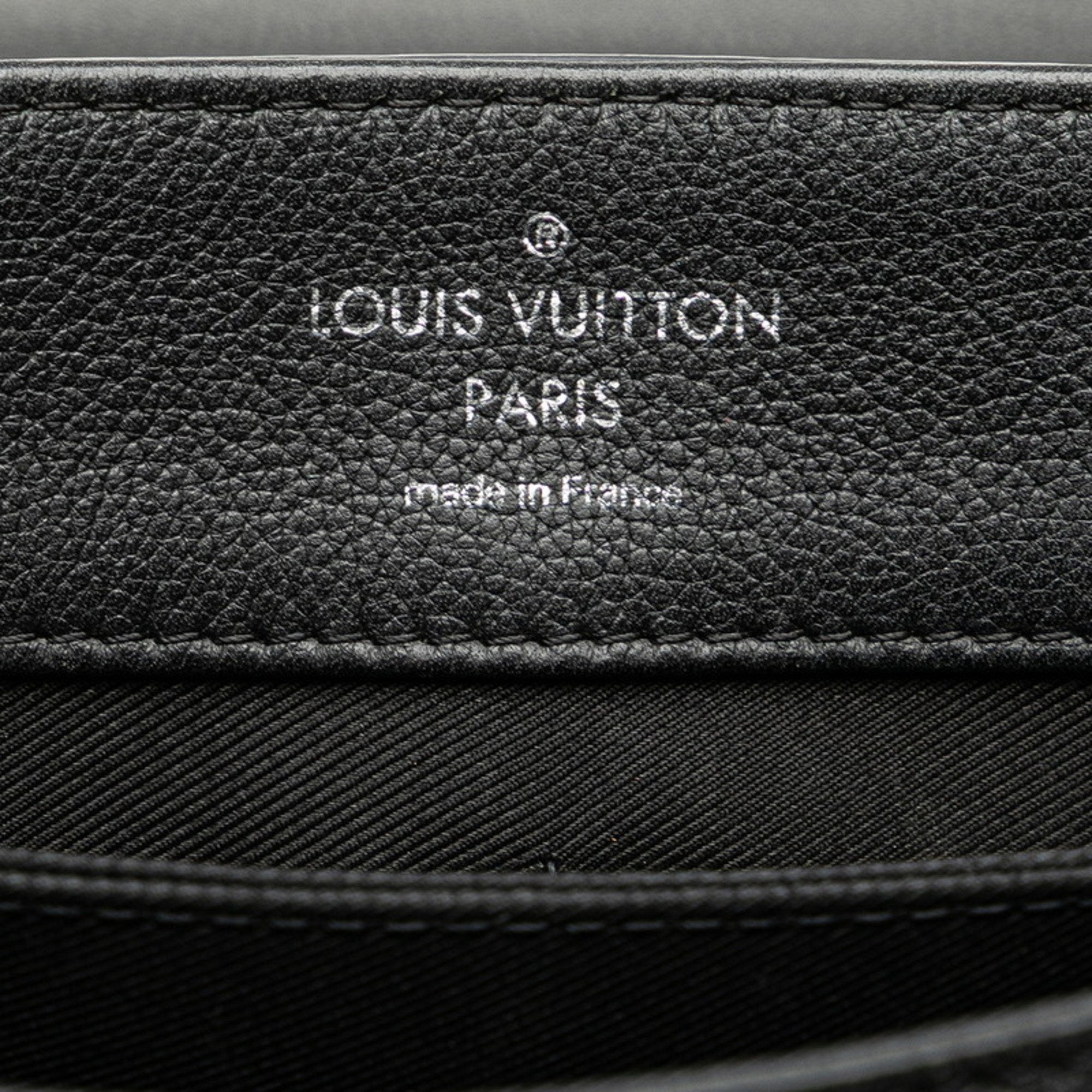 Louis Vuitton Lockme Ii Black Noir Leather Handbag Shoulder Bag