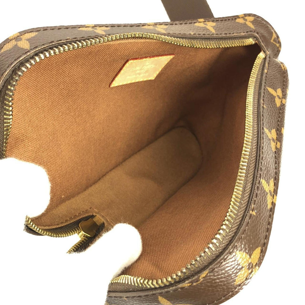 Louis Vuitton Brown Coated Canvas Shoulder Bag