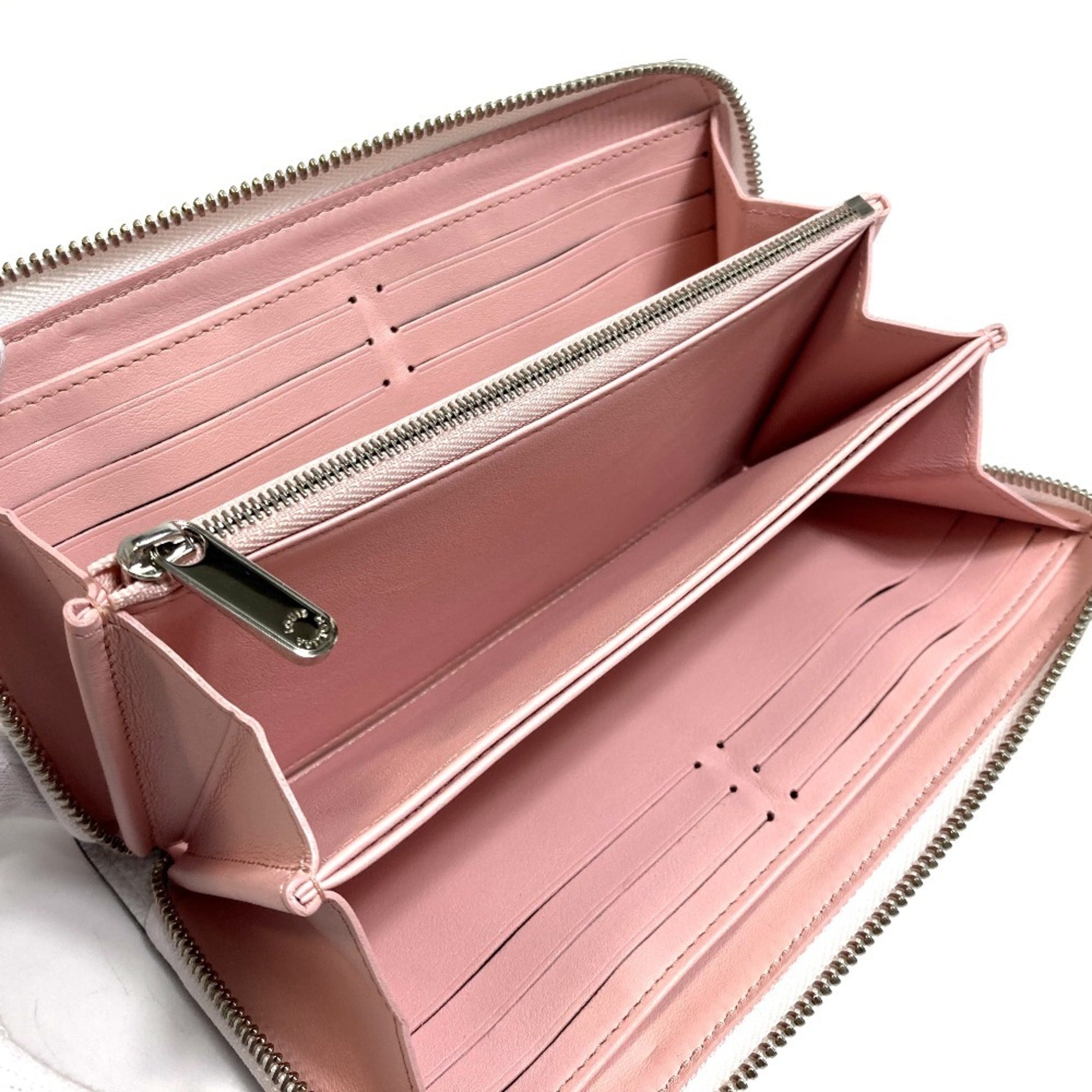 Louis Vuitton Mahina Pink White Mahina Leather Long Wallet