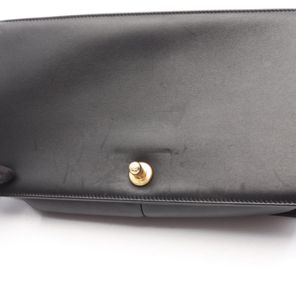 Chanel Black Leather Handbag Shoulder Bag