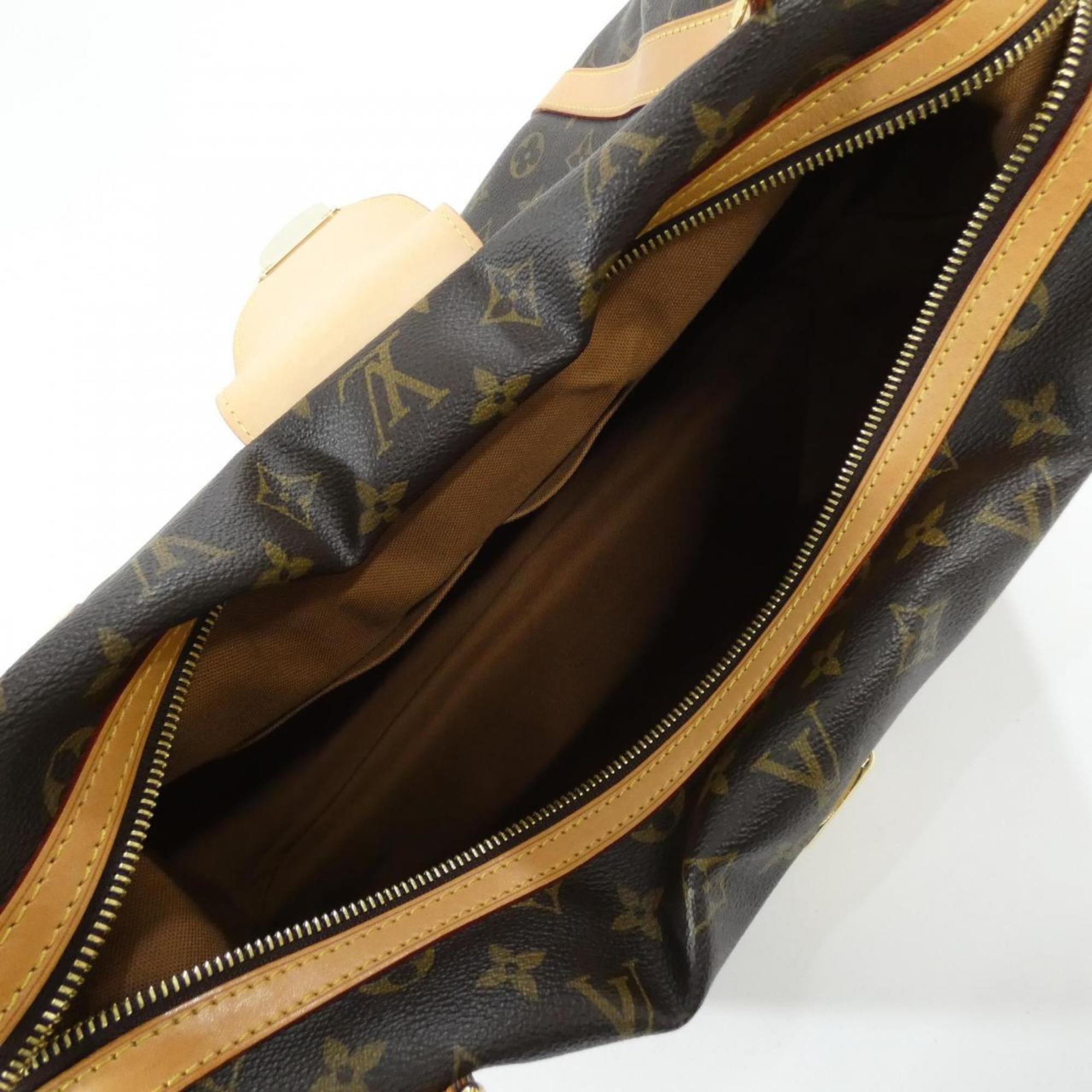 Louis Vuitton Brown Coated Canvas Shoulder Bag