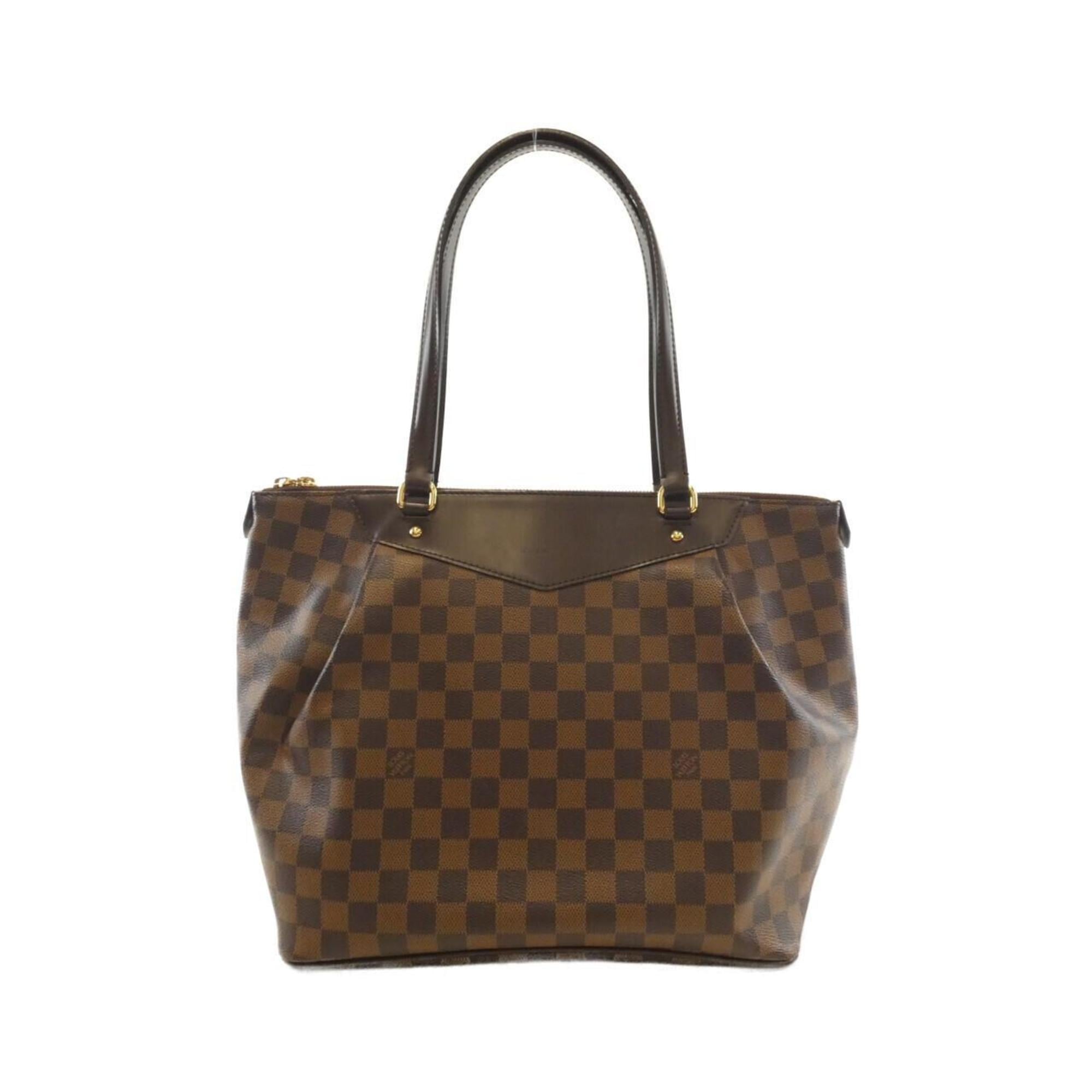 Louis Vuitton Brown Coated Canvas Handbag