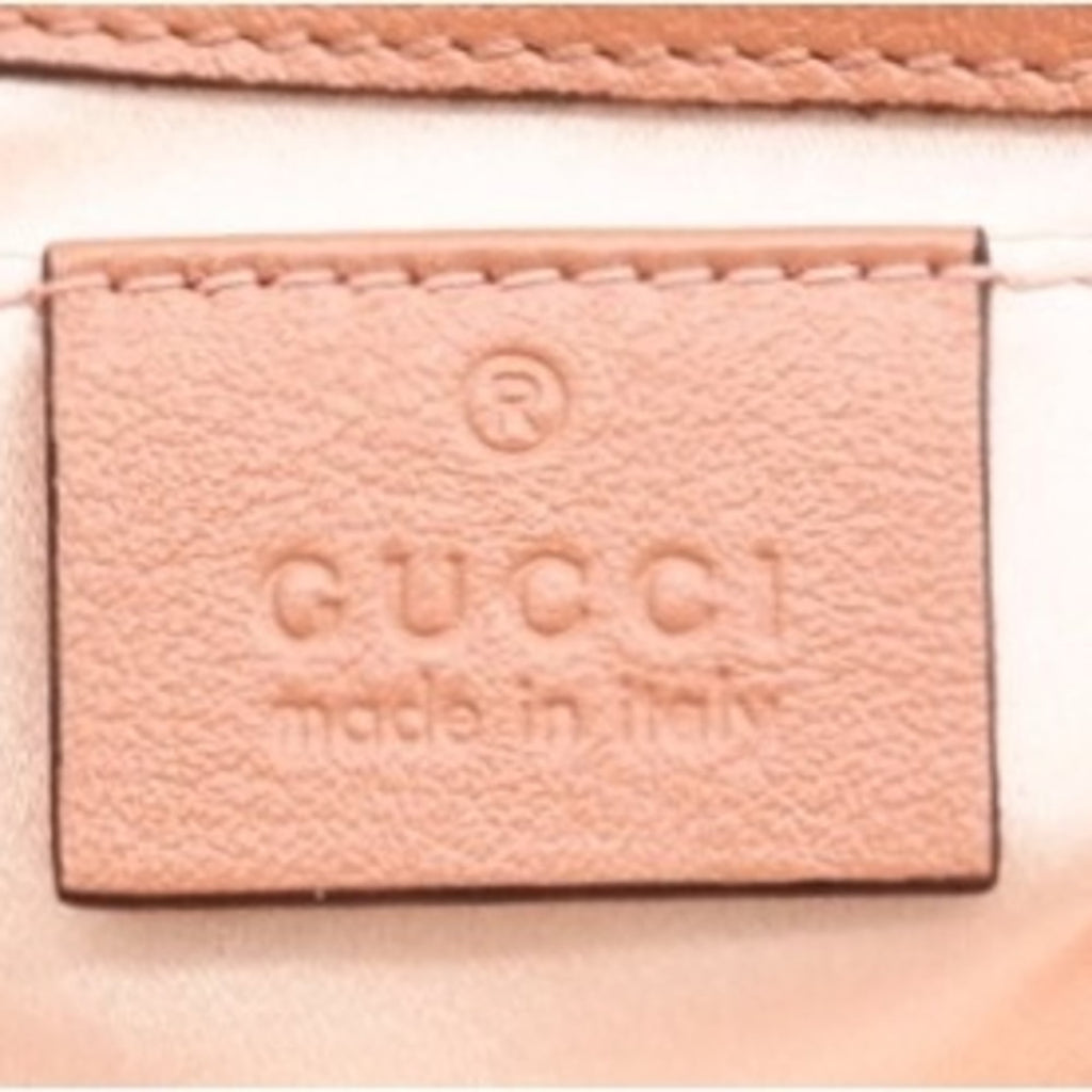 Gucci Pink Leather Spangles Shoulder Bag (Pre-Owned)
