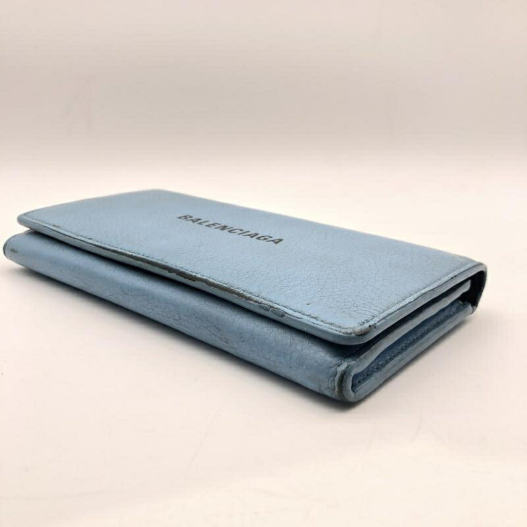 Balenciaga Light Blue Long Wallet (Bi-Fold)