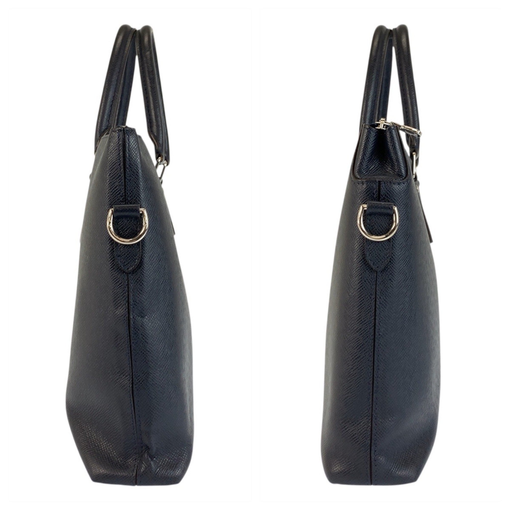 Louis Vuitton Navy Ocean Taiga Leather Briefcase