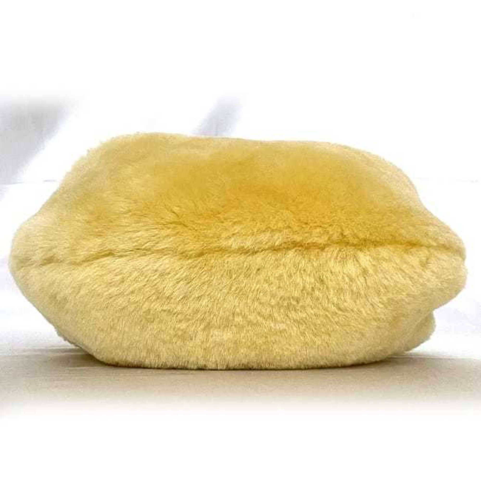 Bottega Veneta Beige Yellow Fur Handbag