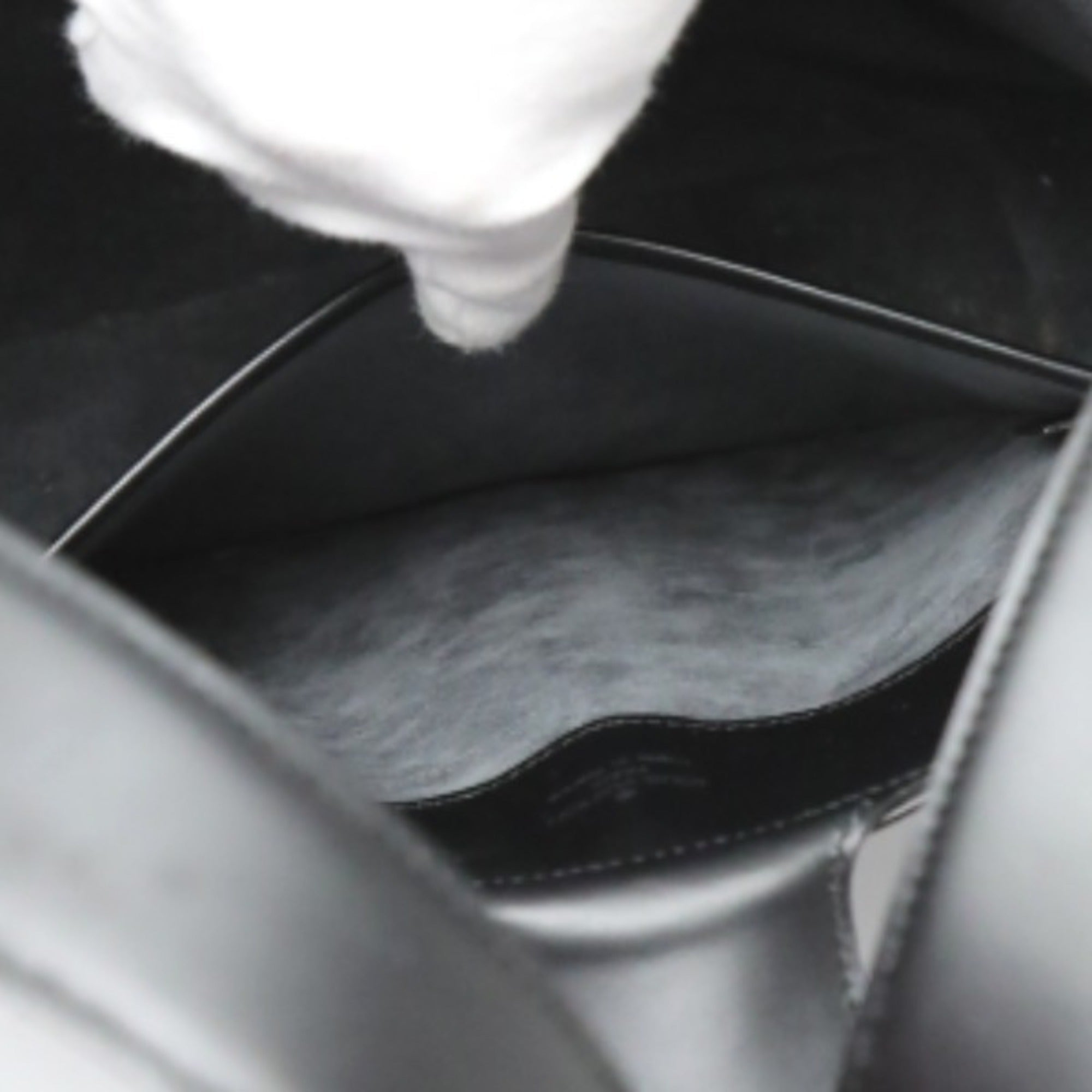 Louis Vuitton Black Noir Epi Leather Handbag