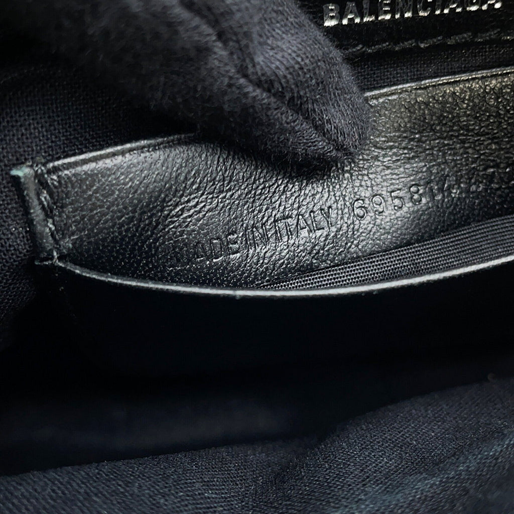 Balenciaga Blue White Denim Handbag Shoulder