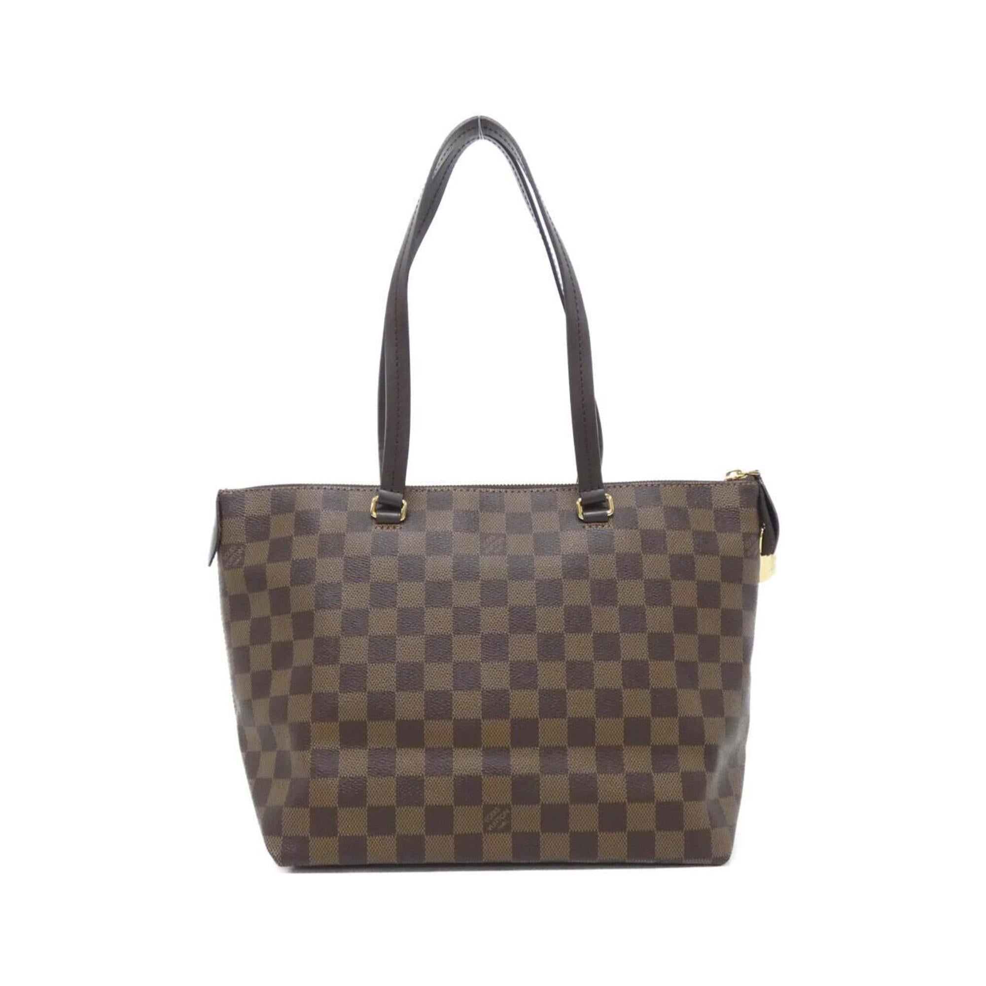 Louis Vuitton Brown Coated Canvas Handbag