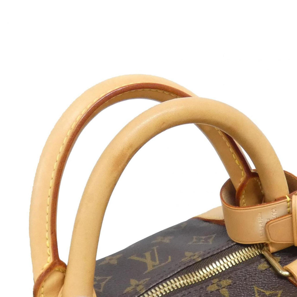 Louis Vuitton Marron Coated Canvas Boston Bag