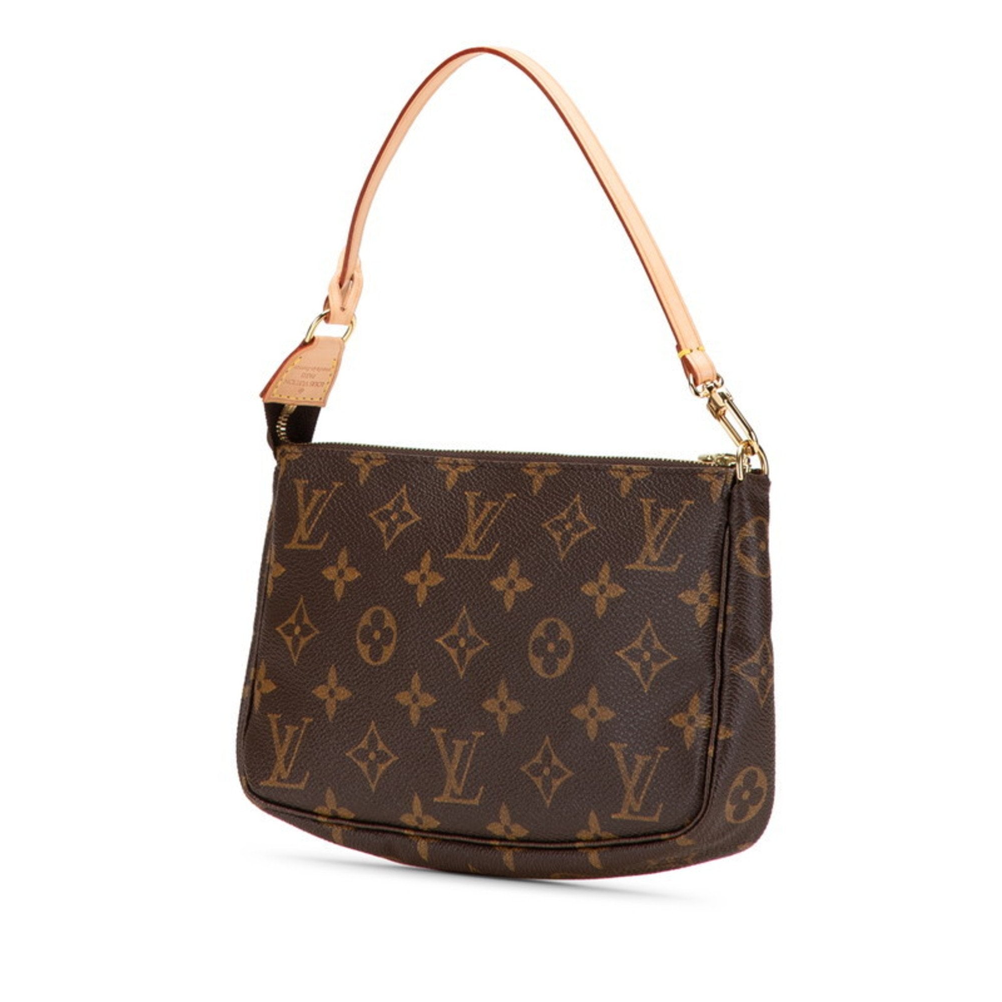 Louis Vuitton Brown Pvc Leather Handbag Pochette