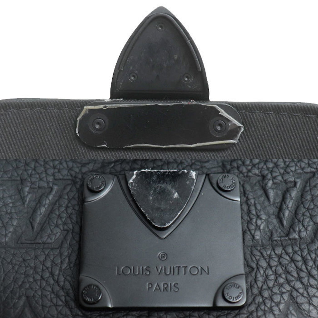 Louis Vuitton Black Leather Shoulder Bag