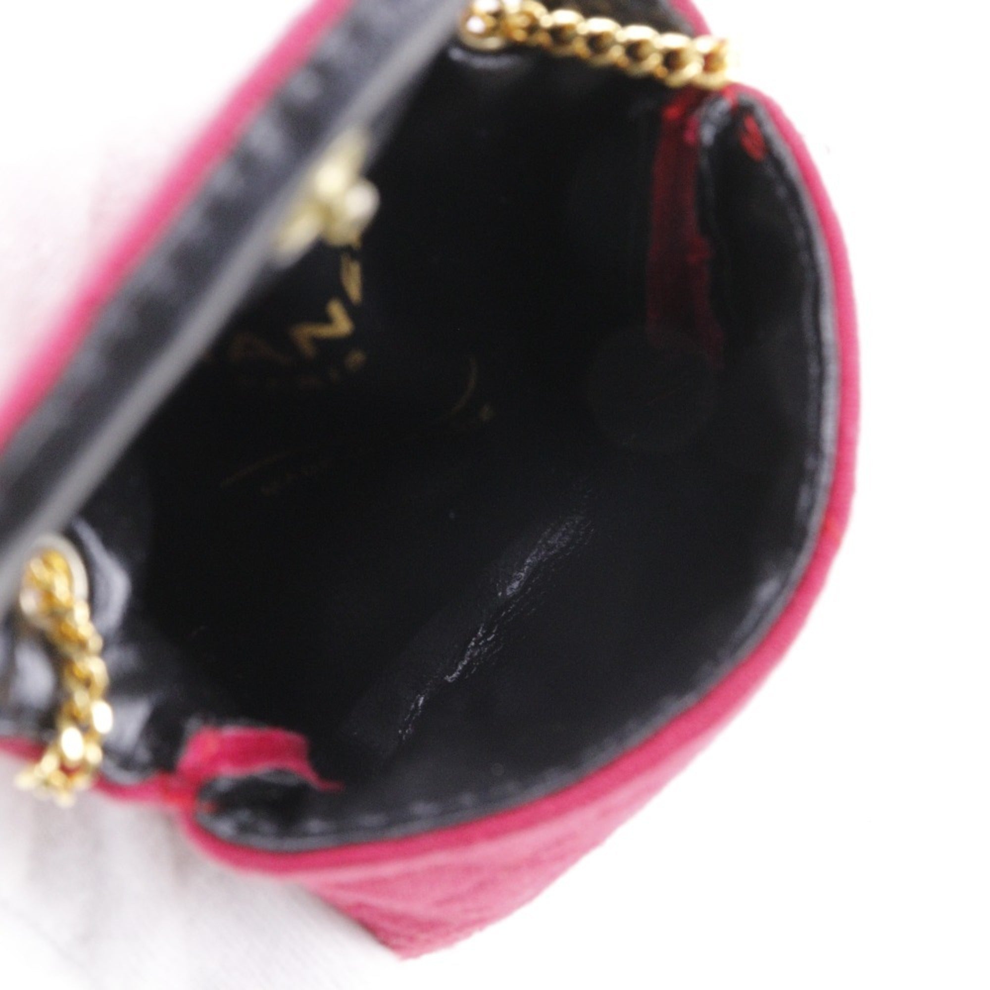 Chanel Pink Cotton Pouch Shoulder Bag