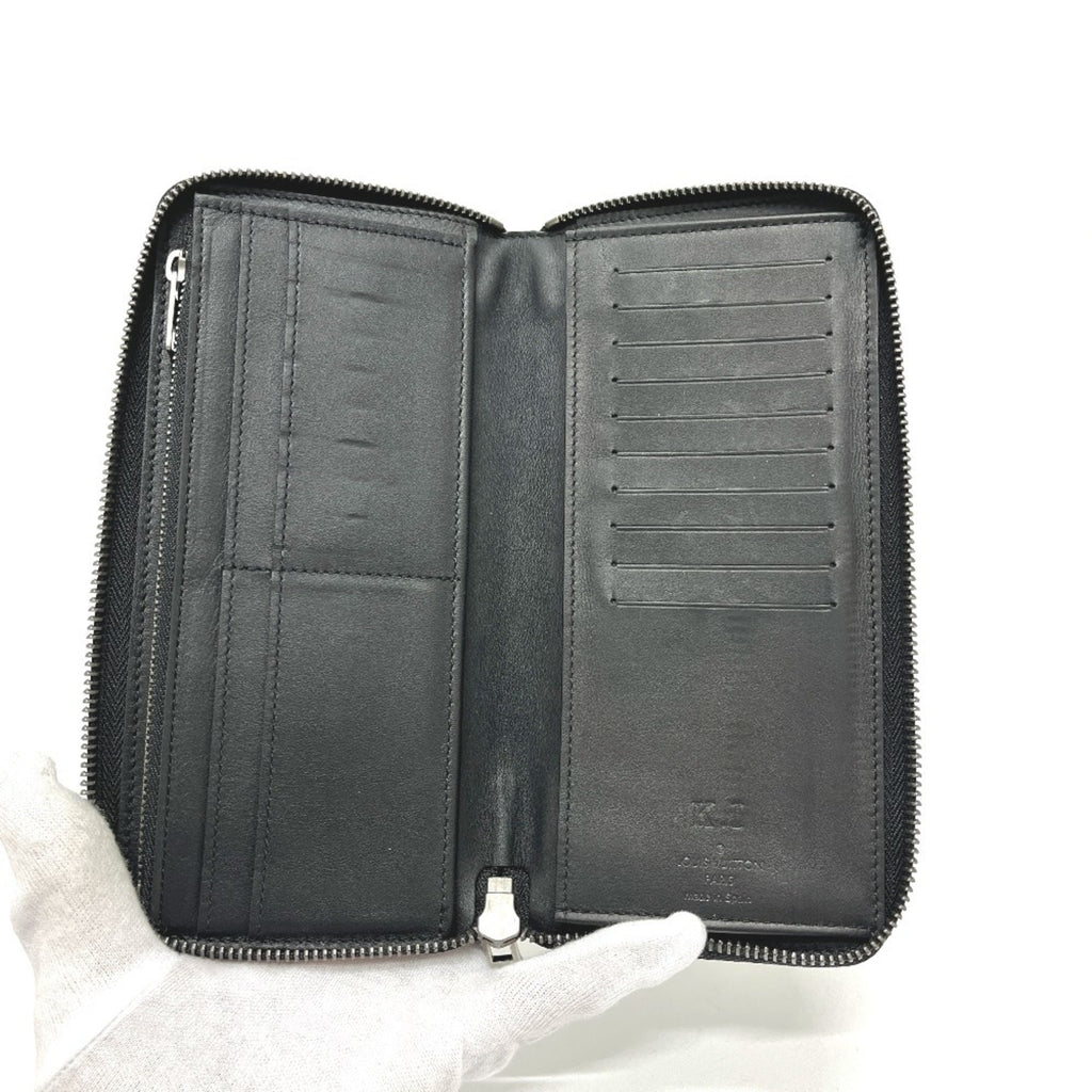 Louis Vuitton Black Damier Infini Long Wallet