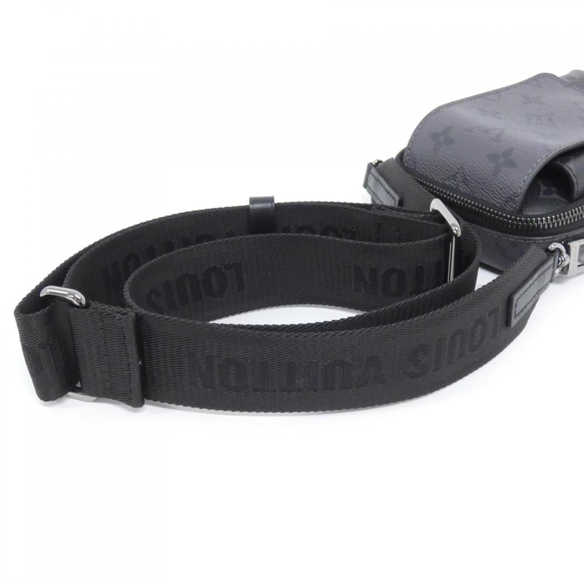 Louis Vuitton Black Coated Canvas Shoulder Bag