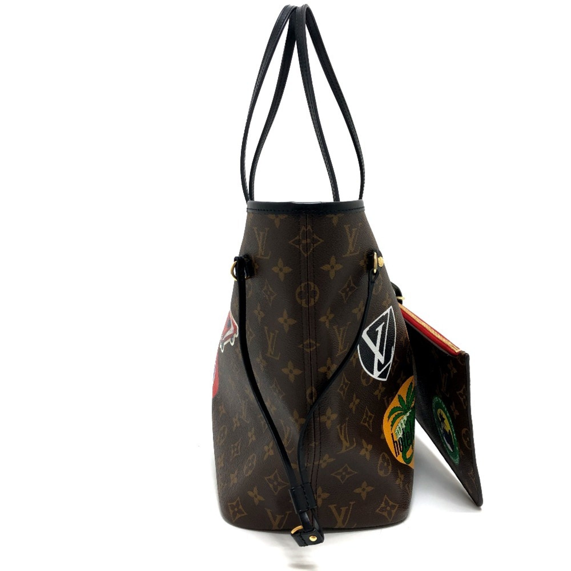 Louis Vuitton Brown Monogram Canvas Pouch Tote Bag