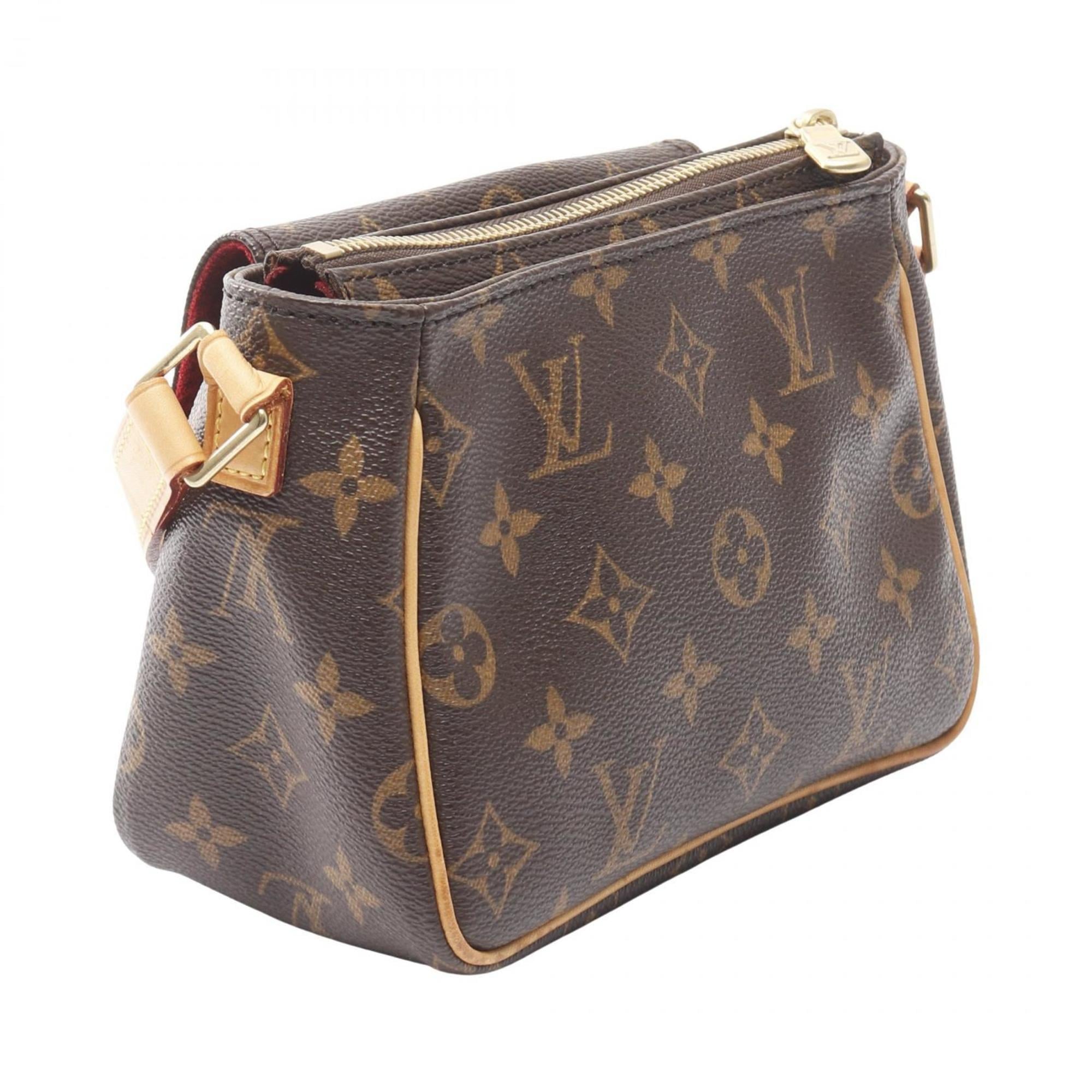 Louis Vuitton Brown Pvc Leather Shoulder Bag