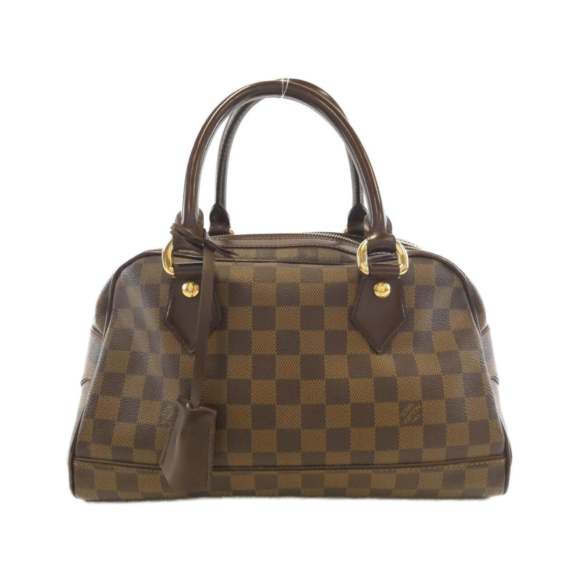 Louis Vuitton Brown Coated Canvas Handbag