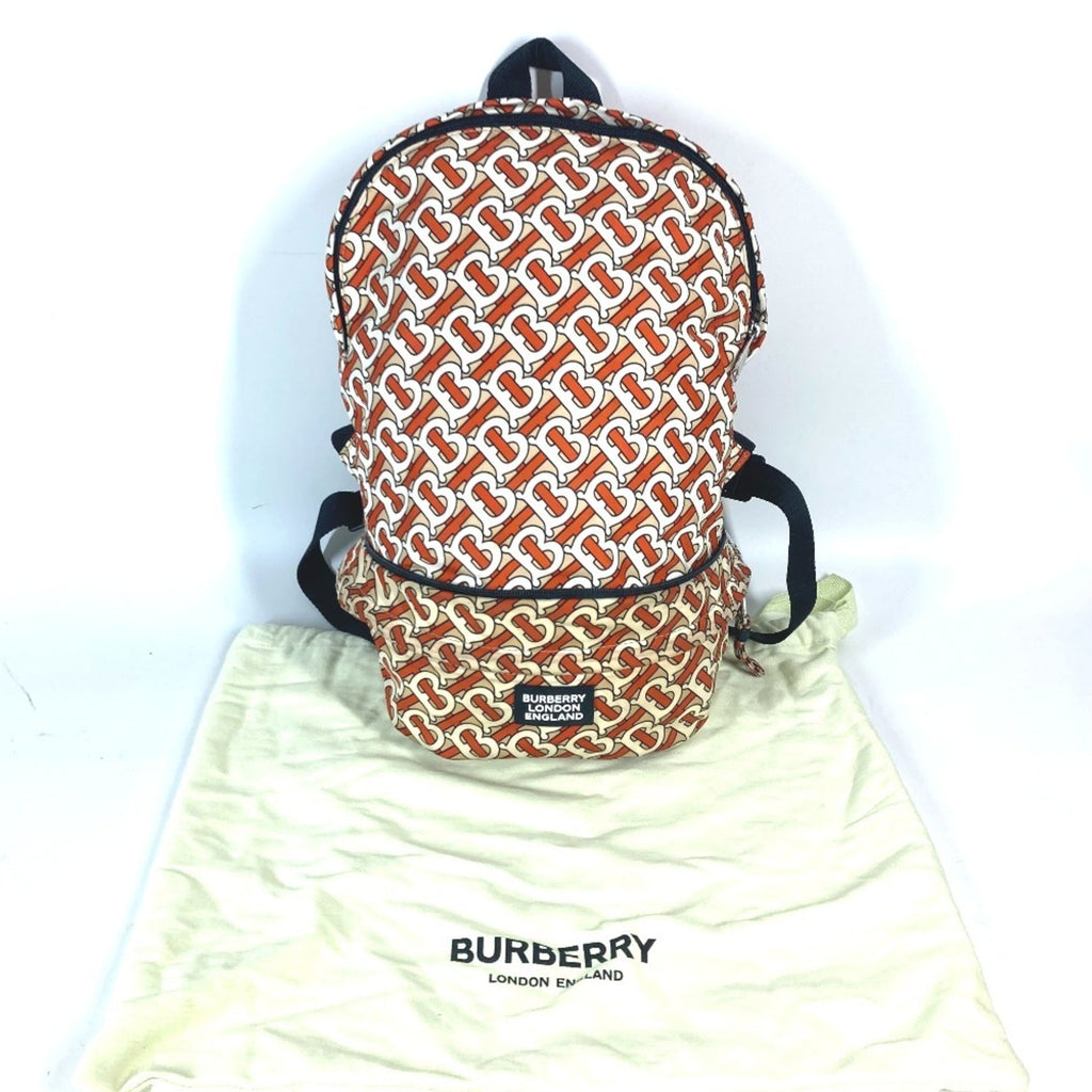 Burberry Orange White Nylon Fanny Pack Sling Bag