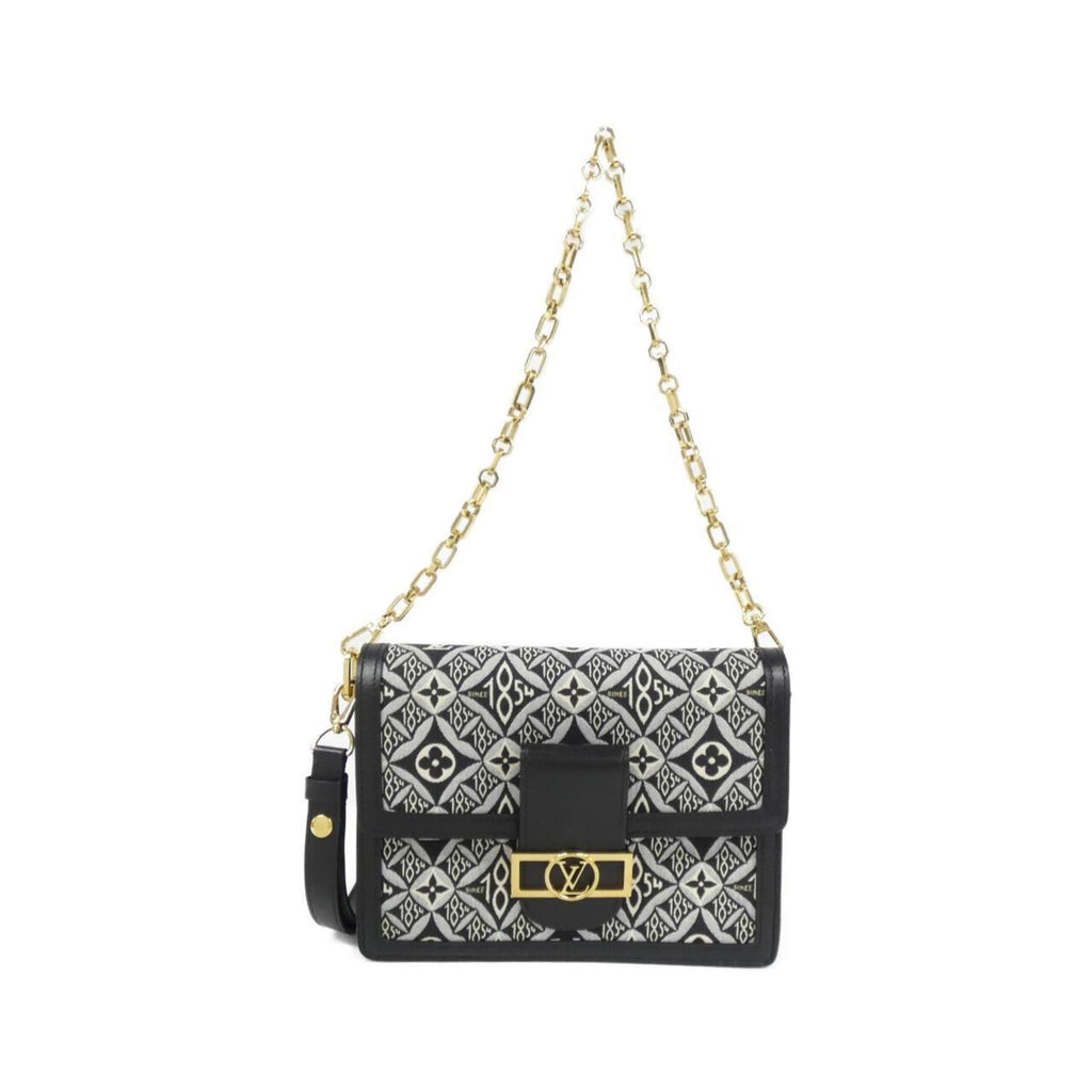 Louis Vuitton Gray Jacquard Shoulder Bag