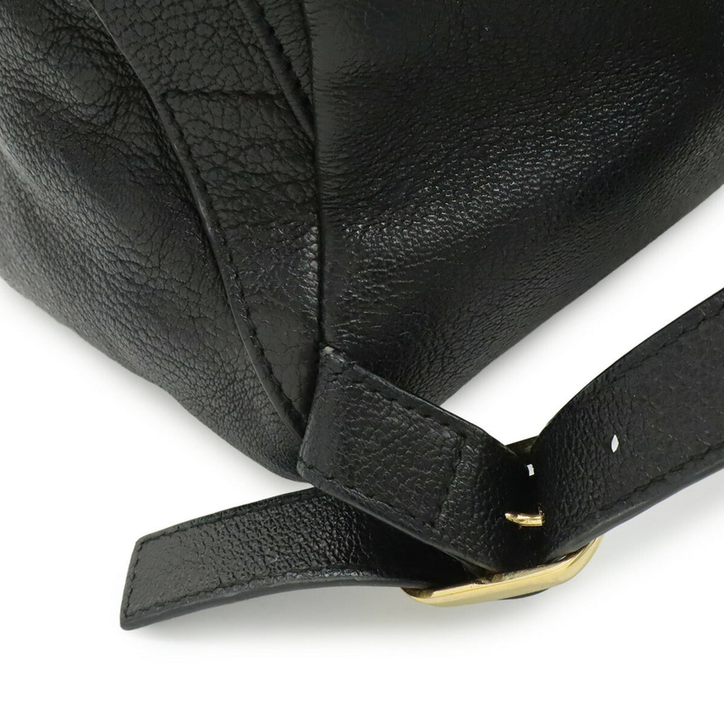 Balenciaga Black Leather Backpack