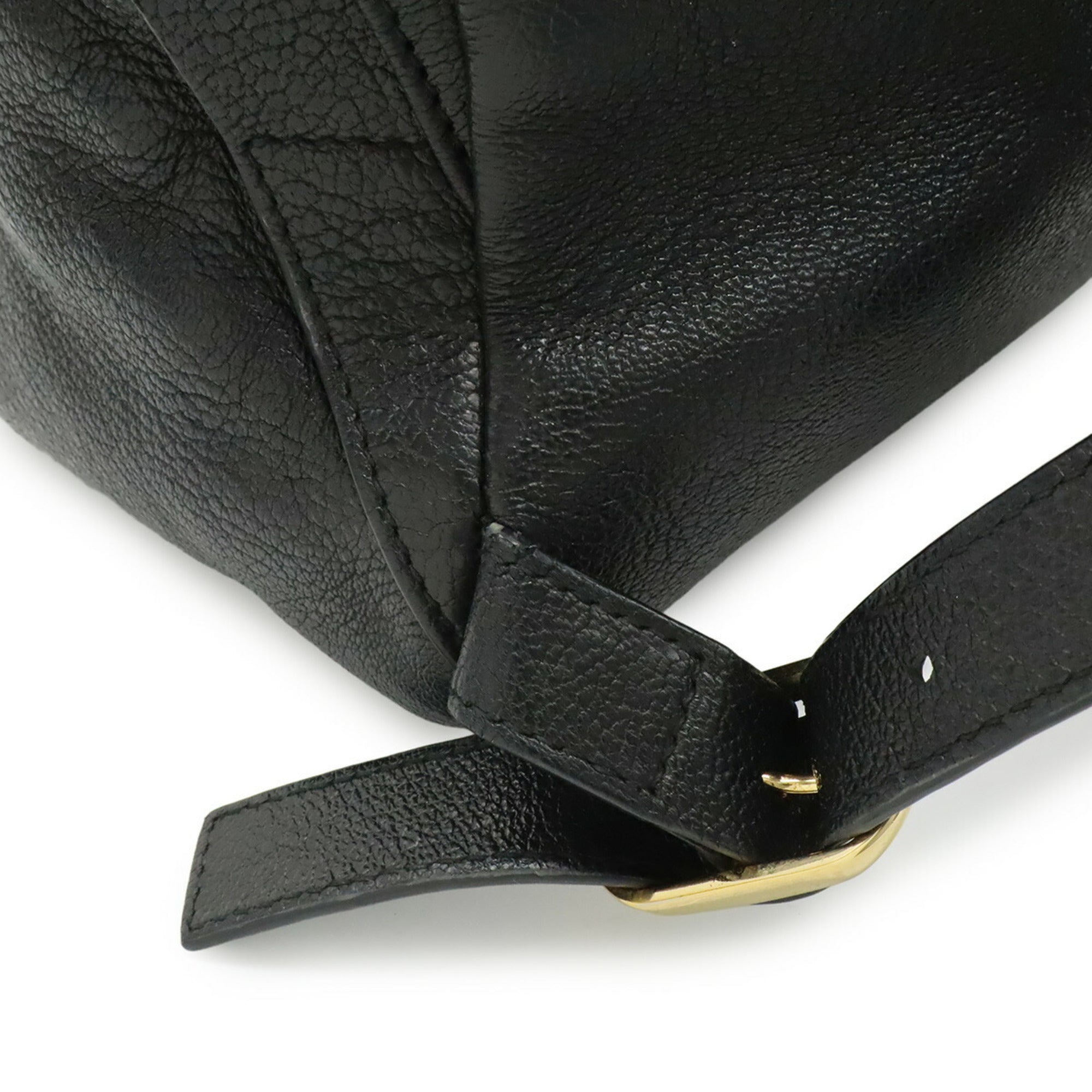 Balenciaga Black Leather Backpack