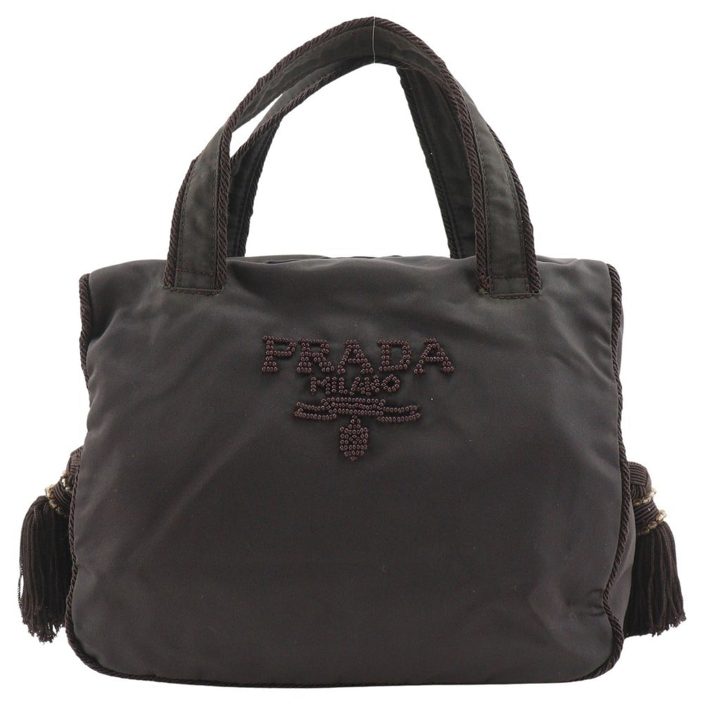 Prada Brown Nylon Handbag