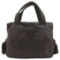 Prada Brown Nylon Handbag