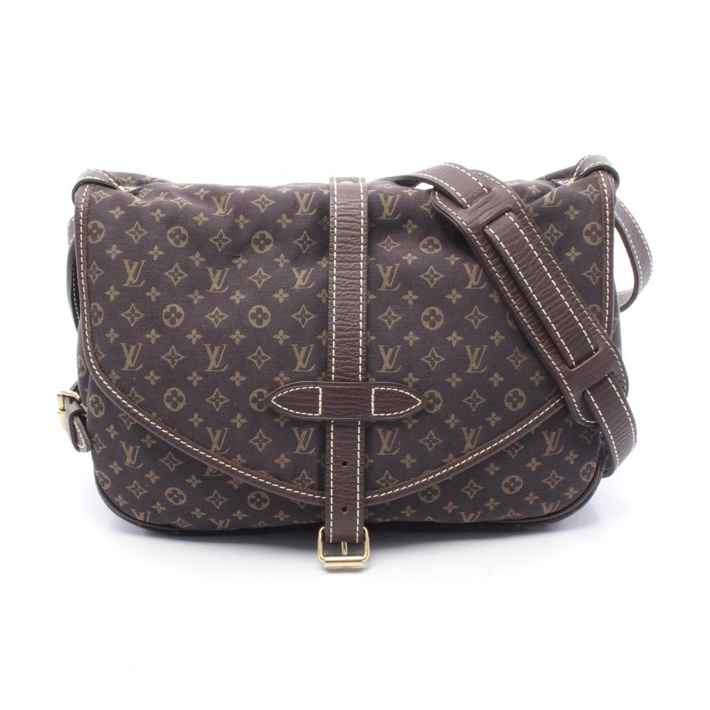 Louis Vuitton Brown Canvas Monogram Mini Leather Shoulder Bag