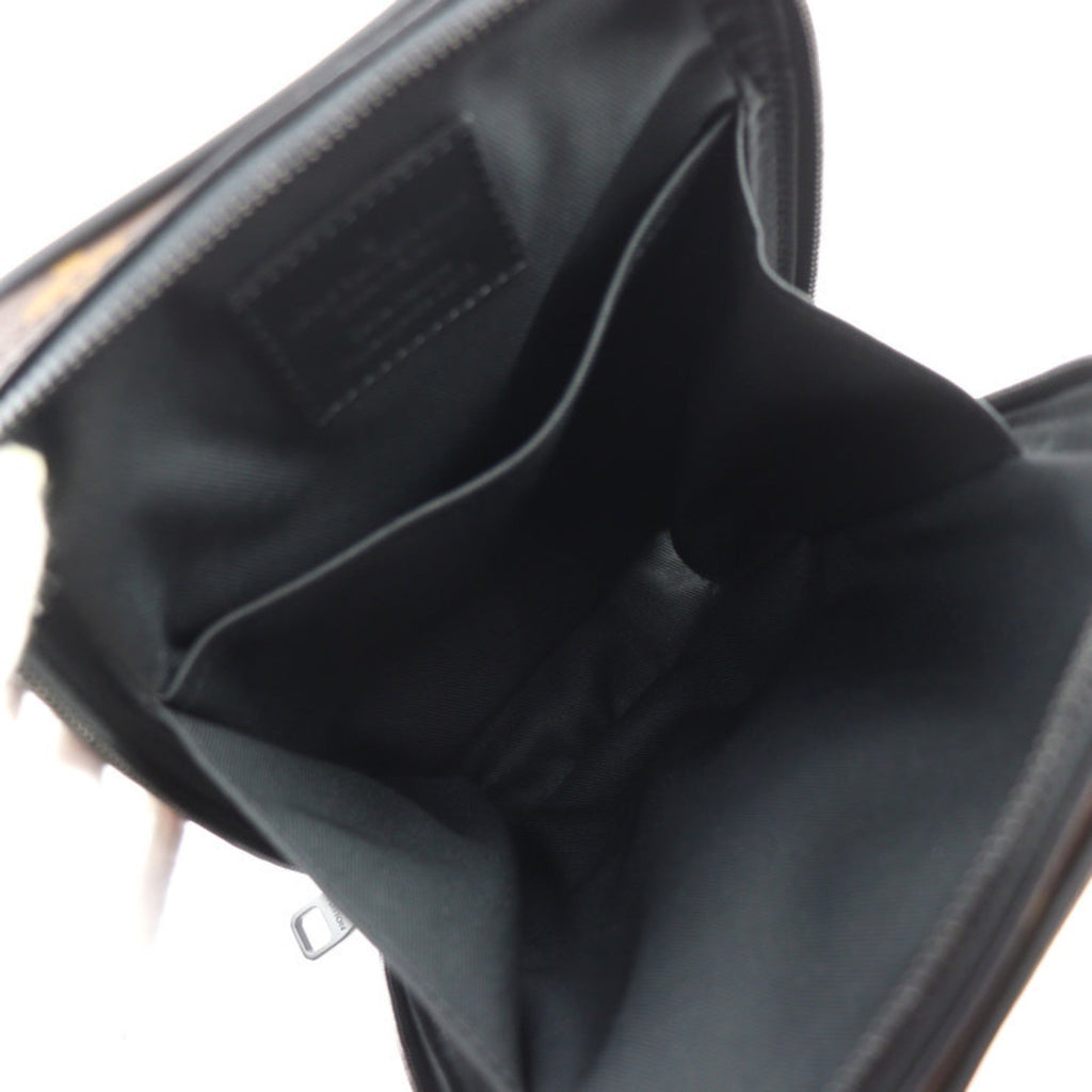 Louis Vuitton Black Brown Monogram Monogram Leather Shoulder Bag Sling Bag