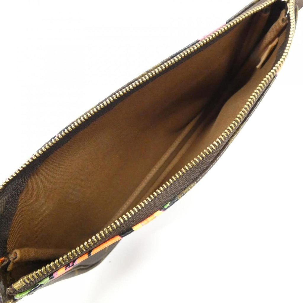 Louis Vuitton Brown Monogram Rose Coated Canvas Pochette Pouch