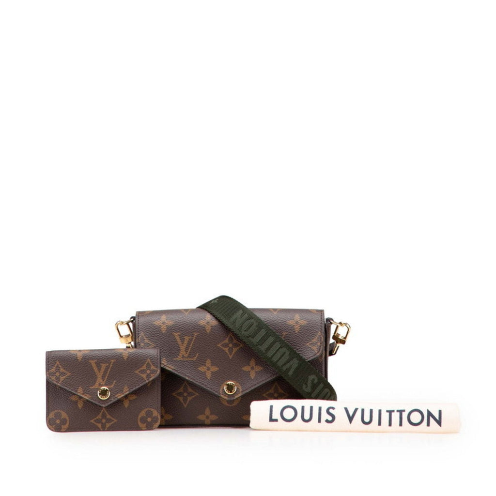 Louis Vuitton Monogram Brown Khaki Monogram Monogram Pochette Pouch Shoulder Bag