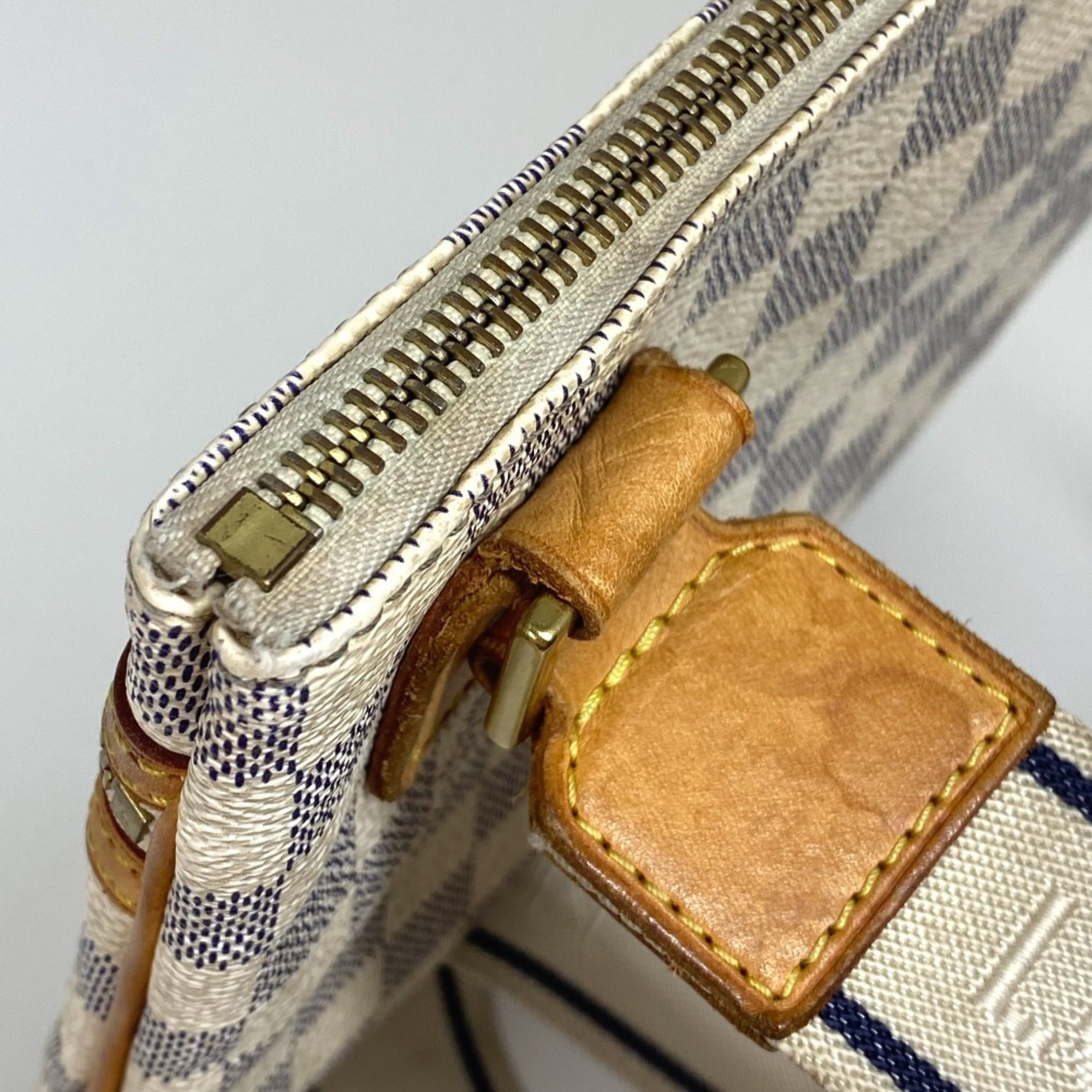 Louis Vuitton Damier Azur Azur White Damier Azur Pochette Shoulder Bag